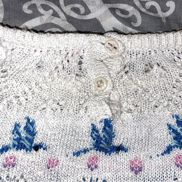 Vintage Knit Short-sleeve Top - Picture 6 of 6